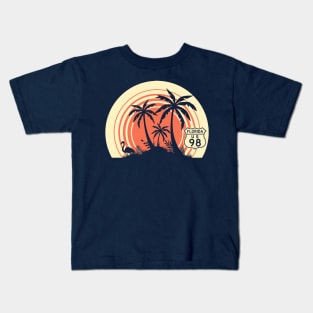 Florida Highway 98 Beach Kids T-Shirt